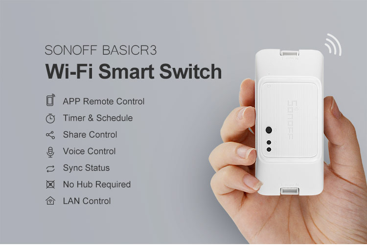 SONOFF BASICR3 - Inteligentný WiFi spínač