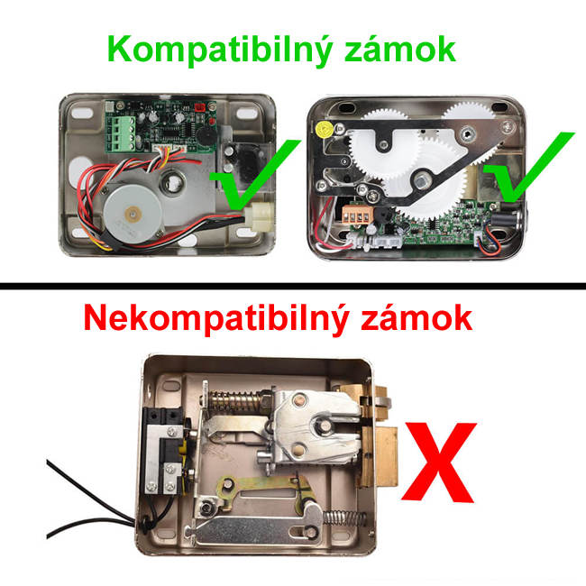 Kompatibilné zámky pre elektronický zámok-DL-DC12