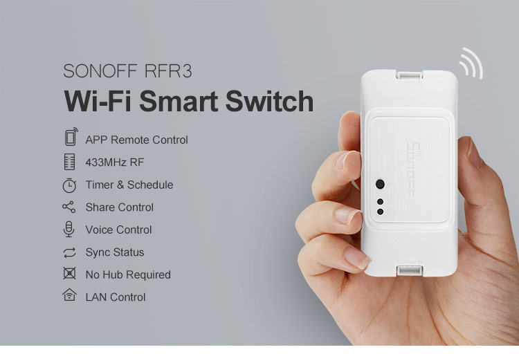 SONOFF BASIC RFR3 - Inteligentný WiFi spínač