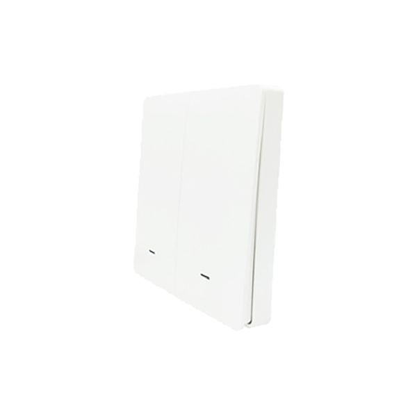 Predný panel nástenného vypínača a RF 433MHz vypínača biela 2CH kanálový