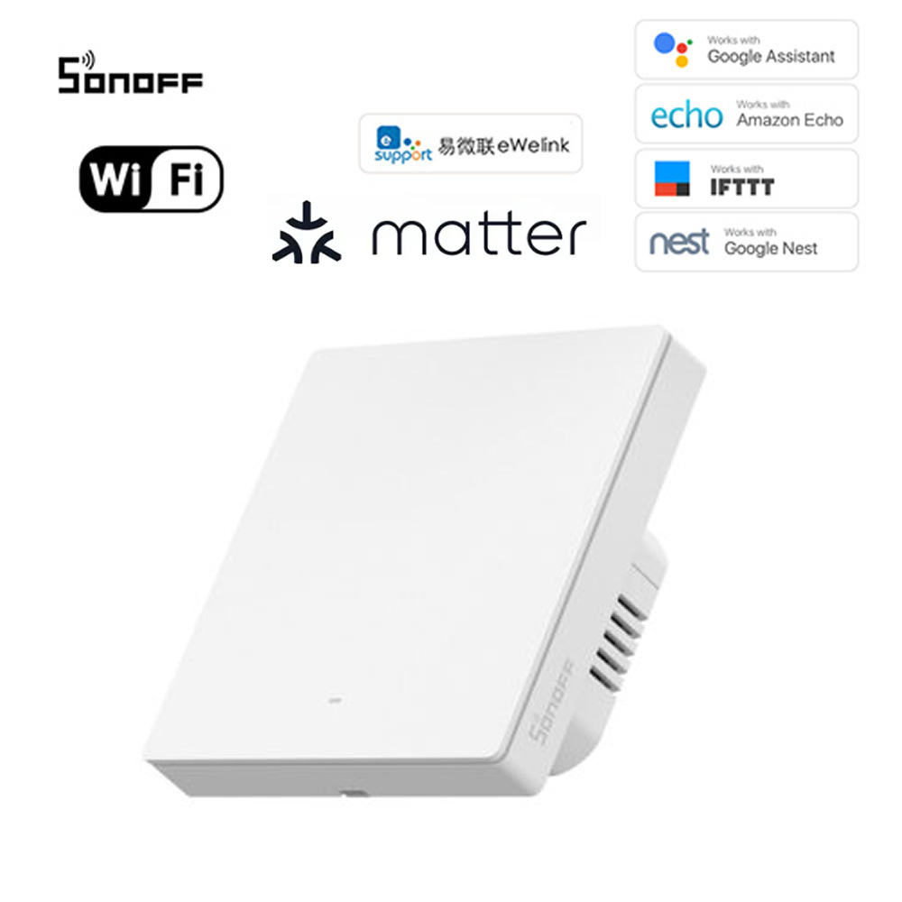 Sonoff M5 Matter vypínač 86W (Biela) 1CH kanálový