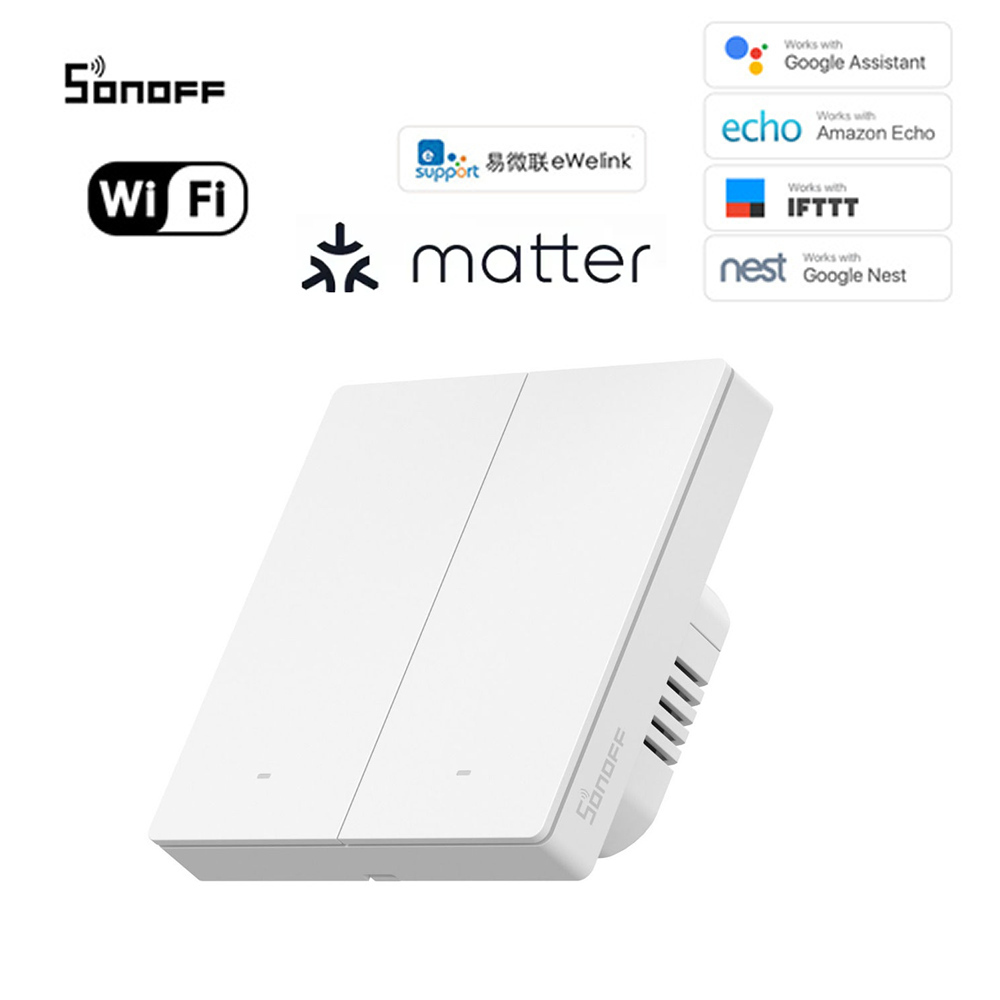 Sonoff M5 Matter vypínač 86W (Biela) 2CH kanálový
