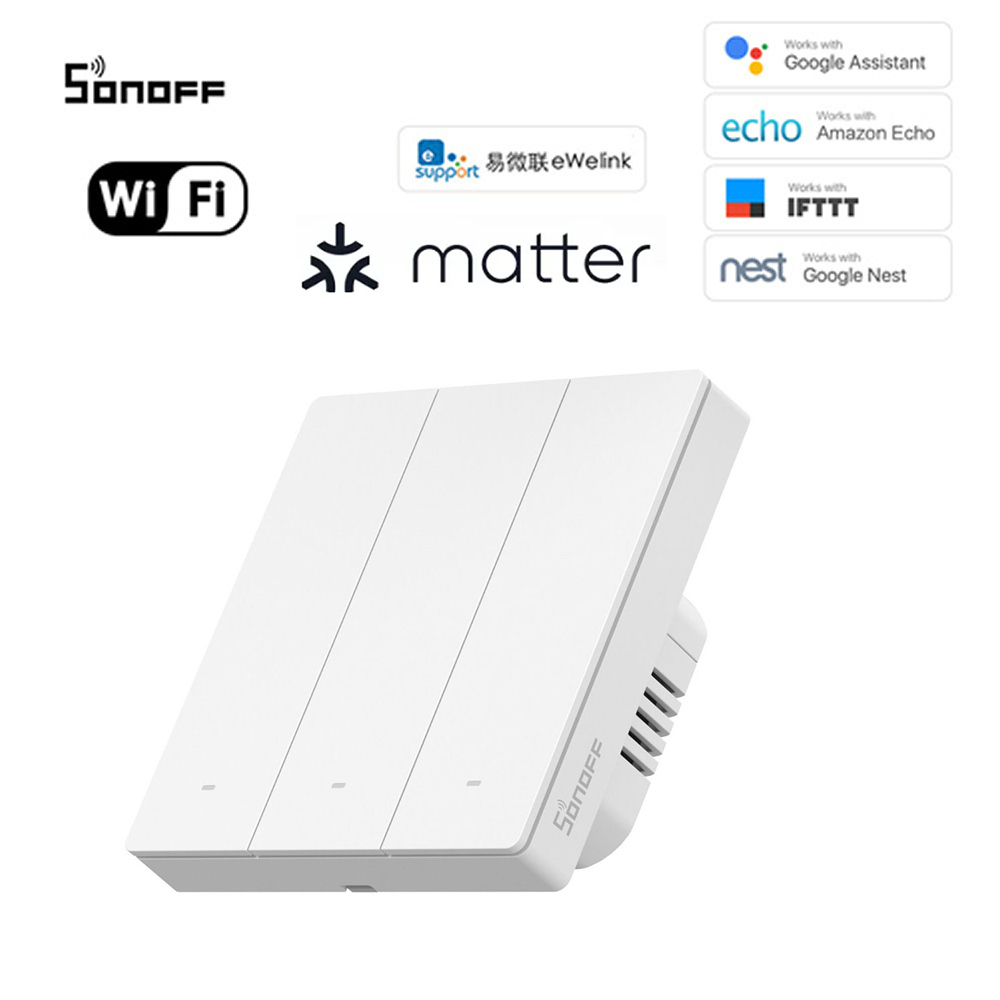 Sonoff M5 Matter vypínač 86W (Biela) 3CH kanálový