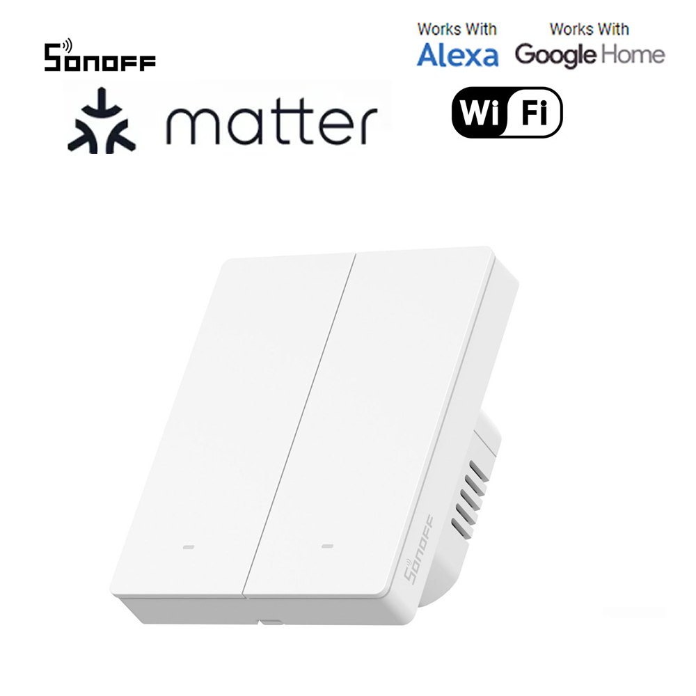 Sonoff M5 Matter vypínač 80W (Biela) 2CH kanálový