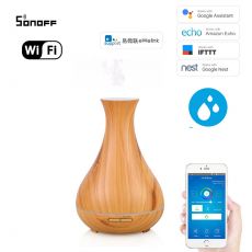 Wifi inteligentný ultrazvukový aróma difuzér svetlé drevo