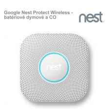 Google Nest Protect Wireless - batériové dymové a CO čidlo