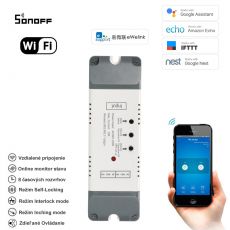 2 kanálový inteligentný WiFi switch 85V-250V AC