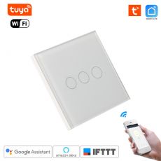 Inteligentný WiFi Dotykový vypínač -Tuya Smart Life 3 Chanel + RF