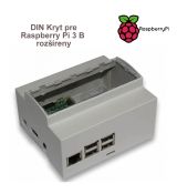 Krabička Plus na DIN lištu pre RASPBERRY Pi 3 B