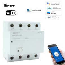WiFi inteligentný spínač 4P 40A Din Rail eWeLink APP