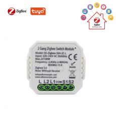 Mini ZigBee vypínač "bez nuly" - 2CH