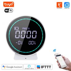 WiFi inteligentný senzor s monitorom kvality ovzdušia (PM 2,5), teplota a vlhkosť - TuyaSmart