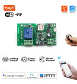 1 kanálový bezdrôtový prepínač WiFi 5V/7-32V +RF 433MHz -Tuya Smart Life