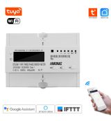 WiFi merač spotreby energie na DIN lištu 3P trojfázový TuyaSmart