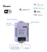 eWelink Smart Switch TH-16+RF meraním Teploty a Vlhkosti