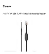 Sonoff WTS01 RJ11 vodotesné čidlo senzor Teploty