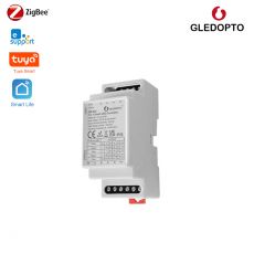 GLEDOPTO Zigbee Pro 5-v-1 LED ovládač (Zigbee+RF) 12V-54V DC, kompatibilný s DIN lištou