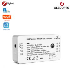 GLEDOPTO LED ovládač Zigbee Pro WW/CW (CCT) (Zigbee+RF) 12V-54V DC