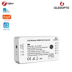 GLEDOPTO Zigbee Pro RGBW LED ovládač (Zigbee+RF) 12V-54V DC