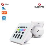 GLEDOPTO GL-W-001 4-zónový LED RF bezdrôtový nástenný panel (pre ovládače Gledopto Pro LED), prevádzkový z 230 V AC