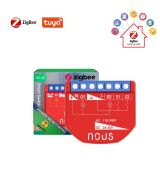 Inteligentný mini reléový modul Nous B3Z Tuya Zigbee s meračom spotreby a prepínacím vstupom, 2-kanálový