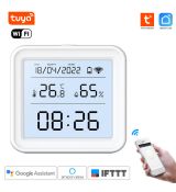 Wifi+BLE Inteligentný domáci snímač teploty a vlhkosti s LCD obrazovkou Tuya Smart Life