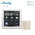Shelly Wall Display Wi-Fi + Bluetooth touch screen wall switch and control panel (white) + BLU H&T sensor (bundle)