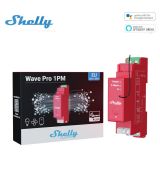 Shelly Wave Pro 1PM na DIN lištu s 1-kanálovým meračom výkonu a protokolom Z-Wave