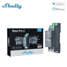 Shelly Wave Pro 2 na DIN lištu s 2 kanálmi a protokolom Z-Wave