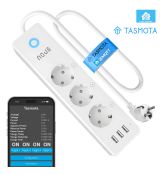 Inteligentný Wi-Fi predlžovačka NOUS A5T (3-cestný + 3 USB-A), firmvér Tasmota