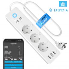 Inteligentný Wi-Fi predlžovačka NOUS A5T (3-cestný + 3 USB-A), firmvér Tasmota