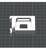 Držiak na DIN lištu pre SONOFF Mini a Mini Zigbee Bočný