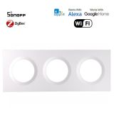 Rámček pre nástenný vypínač SONOFF EF3G – 3-kanaĺový pre vypínače ERBS, E1GS a E1GSL