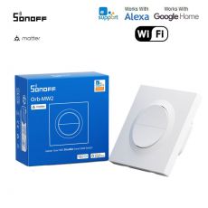 SONOFF Fusion Series Orb-MW2 2-kanálový inteligentný prepínač Matter cez Wi-Fi – dvojkanálový prepínač, Wi-Fi, Matter, biely (MINI-2GS-E)