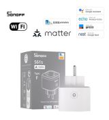 SONOFF S61s Gen2 – Inteligentná zásuvka s monitorovaním spotreby energie, Wi-Fi, Matter, biela