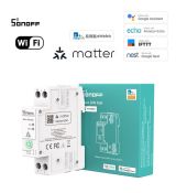 Sonoff Basic DIN Rail – Inteligentný reléový modul 32A montovateľný na DIN lištu s monitorovaním spotreby energie, WiFi, Bluetooth, Matter (BASIC-1GSP)
