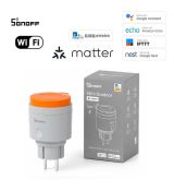 Sonoff S61s Vonkajšia zásuvka – Inteligentná vonkajšia zásuvka s monitorovaním energie, Wi-Fi, Matter (S61STPF-PM-O)